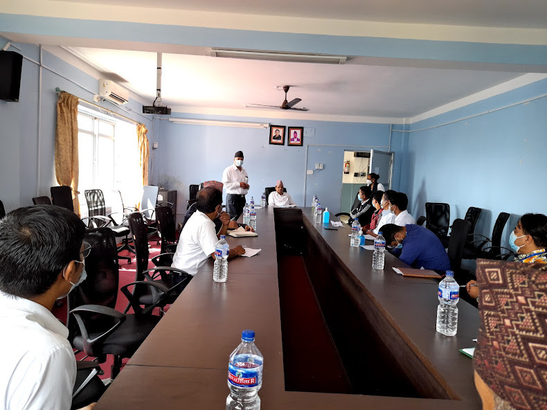 प्रमुख जिल्ला अधिकारी श्री शंकरहरि आचार्यको अध्यक्षतामा मिति २०७८।०६।२० गते सूचना अधिकारीहरुको बैठक सम्पन्न